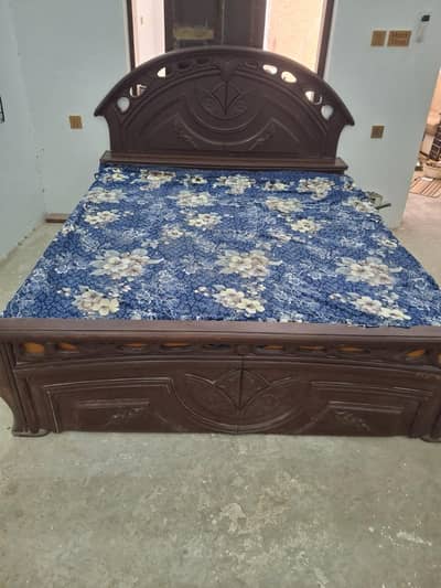 Double bed with foam
