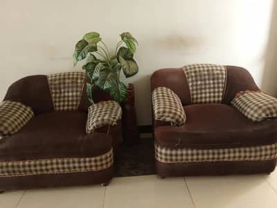 ​7 Seater Sofa Set with Glass Center Table for Sale
