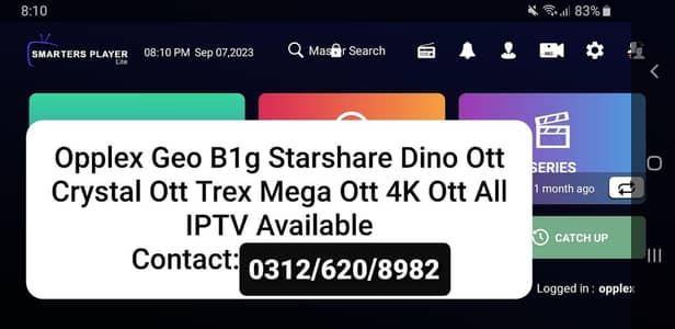 Opplex,B1G Starshare  IPTV Services Available Contact: 0312/620/8982