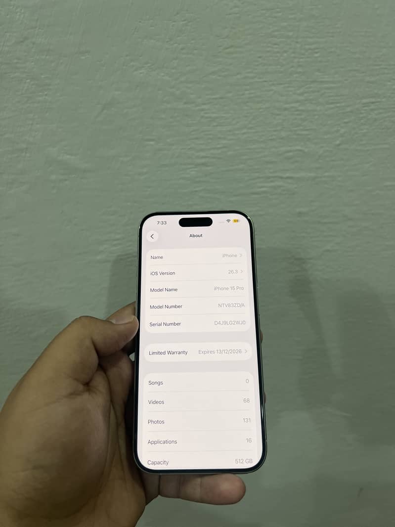 Iphone 15 pro - 512 gb - jv physical + E sim 8