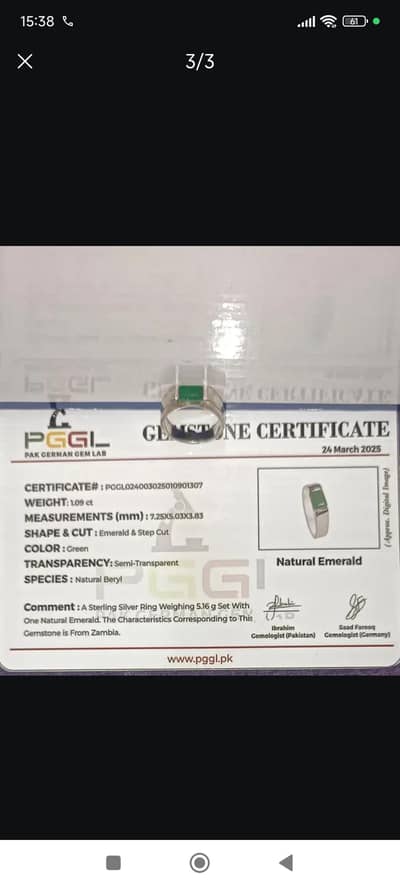 Emerald Ring Premium Best