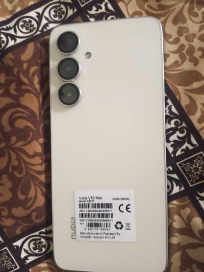 ZTE Nubia V80 Max (12GB RAM) 256 Strong 10/10 With Box and Charing