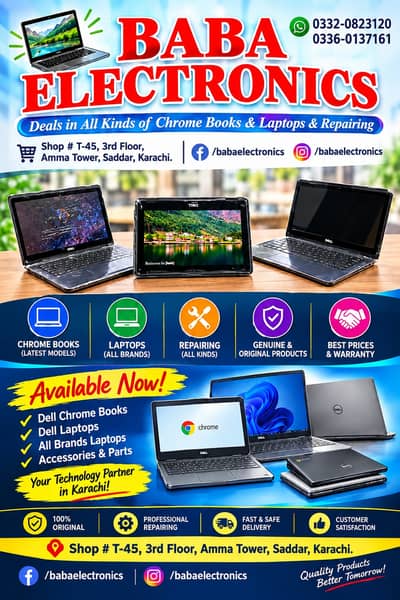 Laptops • Chromebooks • Repairs — All Under One Roof!