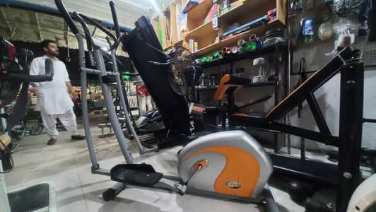 slimline elliptical cross trainer magnetic cycle exercise cycling bike