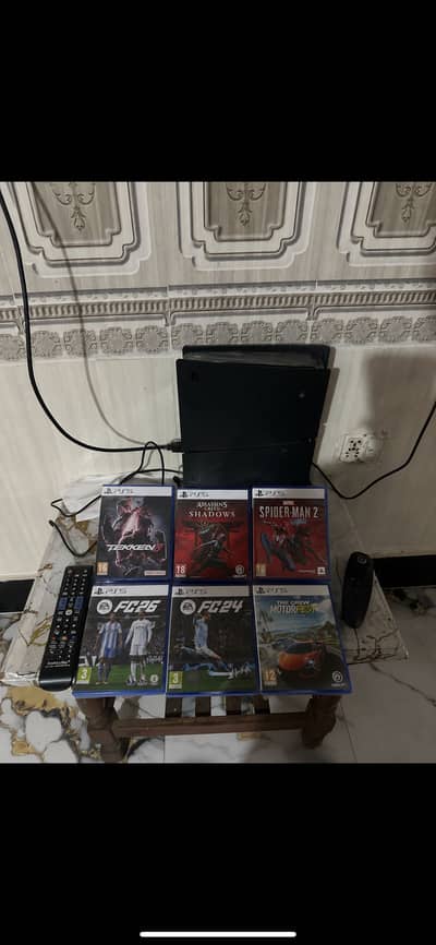 Ps5 1tb with 6 games free