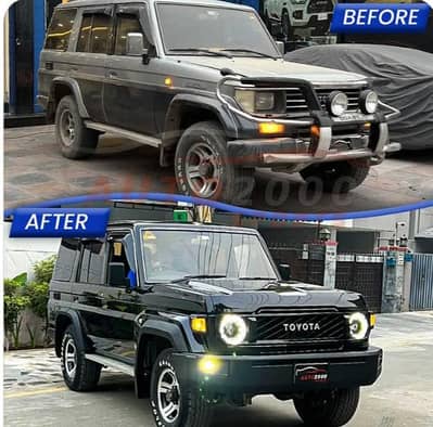 Toyota Prado FJ70 and ZKR fancy headlights
