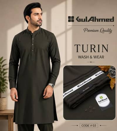 Gul Ahmed Premium Green Suit – Unstitched