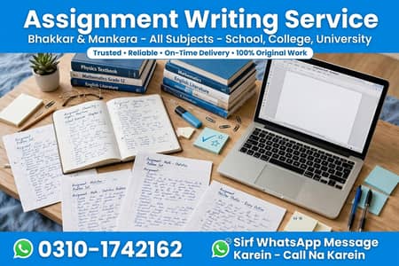 `Assignment Writing Service Available in Bhakkar - Contact Now`