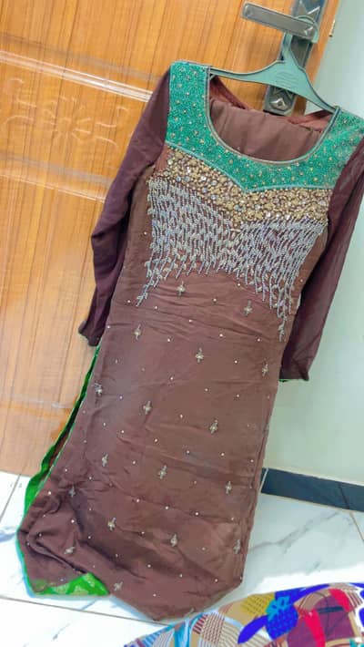 Few hours used for my brother nikkah hand work 3 pcs suit