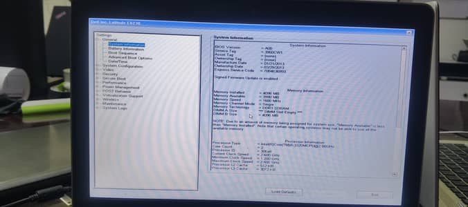 dell latitude E6230 i5-3rd generation 4/320gb hard