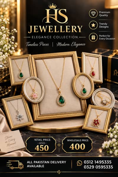 Ladies Jewelry / Women Necklace / Pendant Set / Fashion Jewelry /