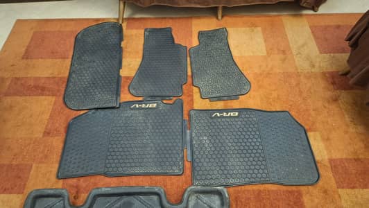 Rubber floor mats and trunk mat of BRV