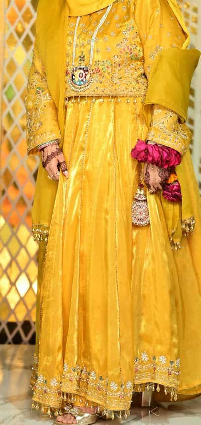 wedding wear lengha choli with minal handwork