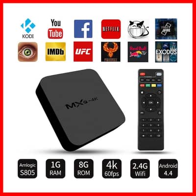 MXQ / X96Q 4K Android TV Box - 4k Quad Core - 1G+8G - Tv Box - Tv Box