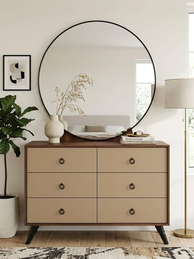 Beautiful Complete Bedroom Set with Dressing Table and Bedside Table 0
