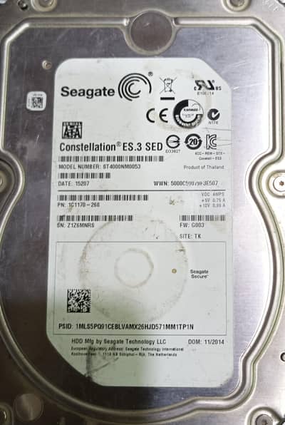 Original Seagate HDD 4TB