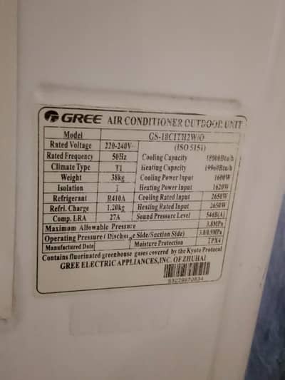 gree 1.5ton interested people contact me