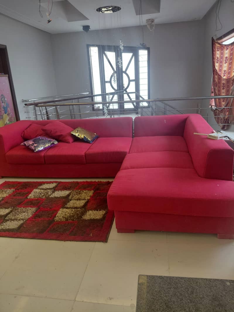 Lshape sofa  7 seater 1