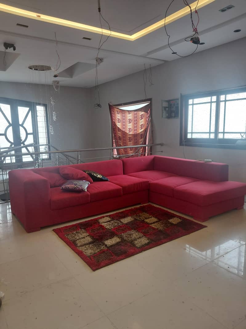 Lshape sofa  7 seater 3