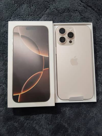 16 pro max 256 GB Physical +Esim Desert Titanium