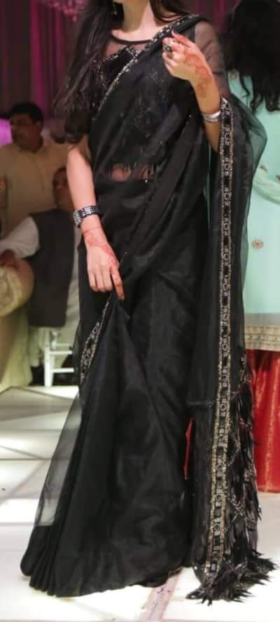 Beautiful black saree