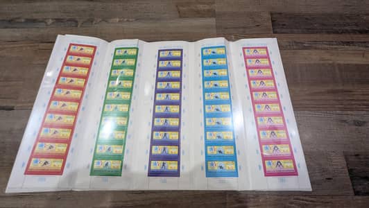 Olympics 1984 stamps sheets