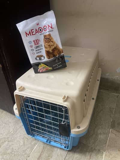 Cat Cage Big Size Brand New + MeAoon Cat Food Sealed