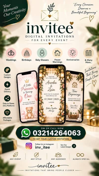 Digital invitations For Any Event