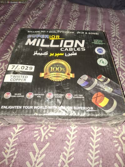 brand New Superior Million Cables 7/ 29