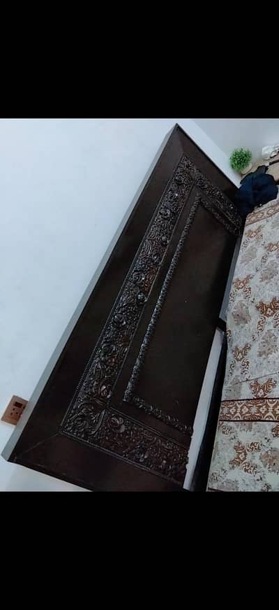wooden bed