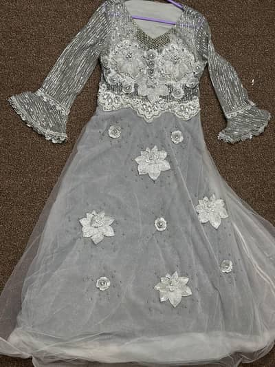 Silver Pearl Cascade – Five-Layered Party Maxi