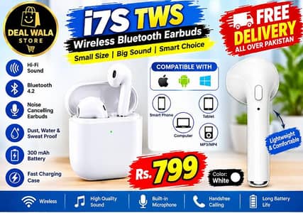 i7s TWS WIRELESS BLUETOOTH Earbuds