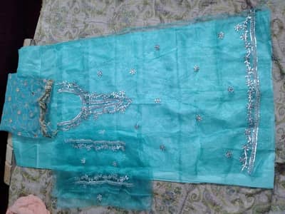 ledes fence tissue organza suit 3 piece froze