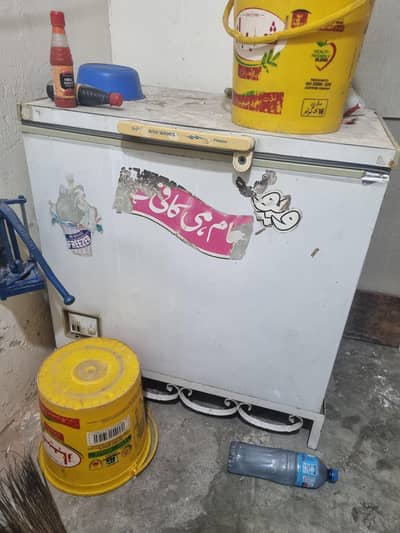 Depp-freezer counter.  fryers