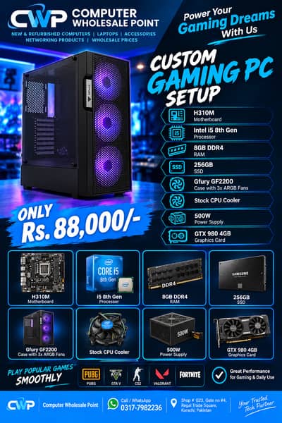 ULTIMATE BUDGET GAMING RIG – INTEL CORE i5 8TH GEN + GTX 980 4GB