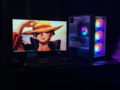 High end gaming setup 8GB GPU special edition 4k monitor 1 tb hardisk