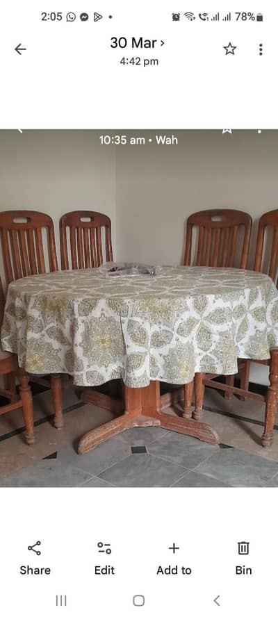 wooden Dining table