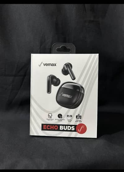 VEMAX Echo Buds - Long Battery Life Wireless Earbuds - Brand New