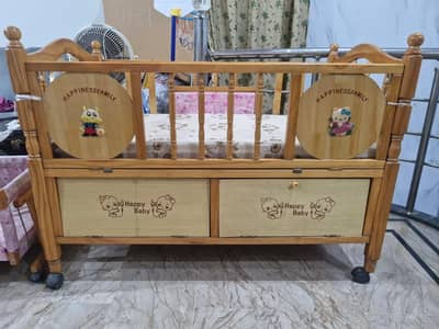 Baby Cot - Used - Includes Storage