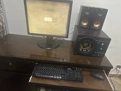 Computer table with computer