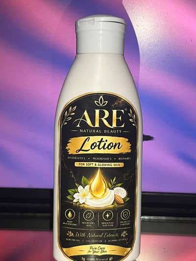 ARE Natural Beauty Body Lotion - Soft & Glowing Skin - Brand New