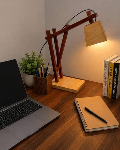 Wooden Lamp Elegant and aesthetic