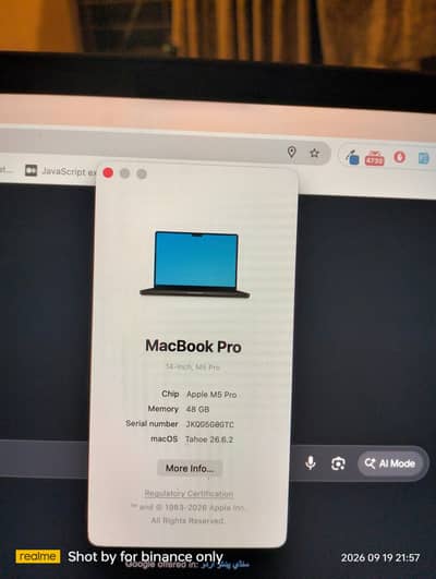 M5 Pro 48gb ram 1tb ssd 14 inch space black