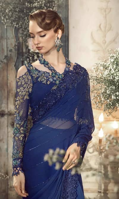 Luxury chiffon saree