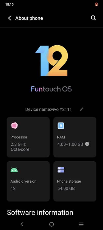 Vivo Y21  very good condition