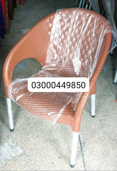 plastic chair and table