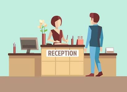 required female receptionist