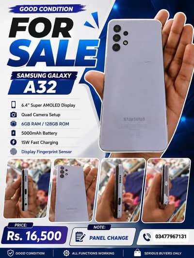 Samsung Mobile A32 good condition