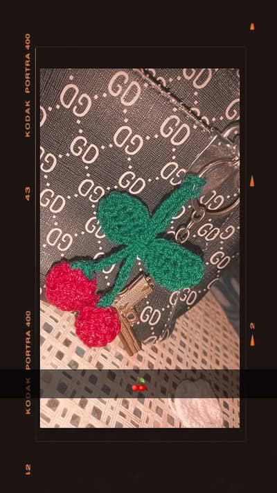 woolen Cherry keychain