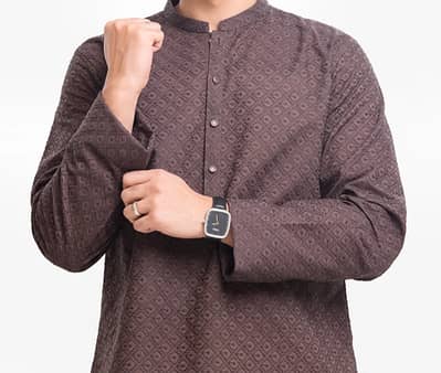 Edenrobe Men's Dark Brown Kurta - Small - Very little used
